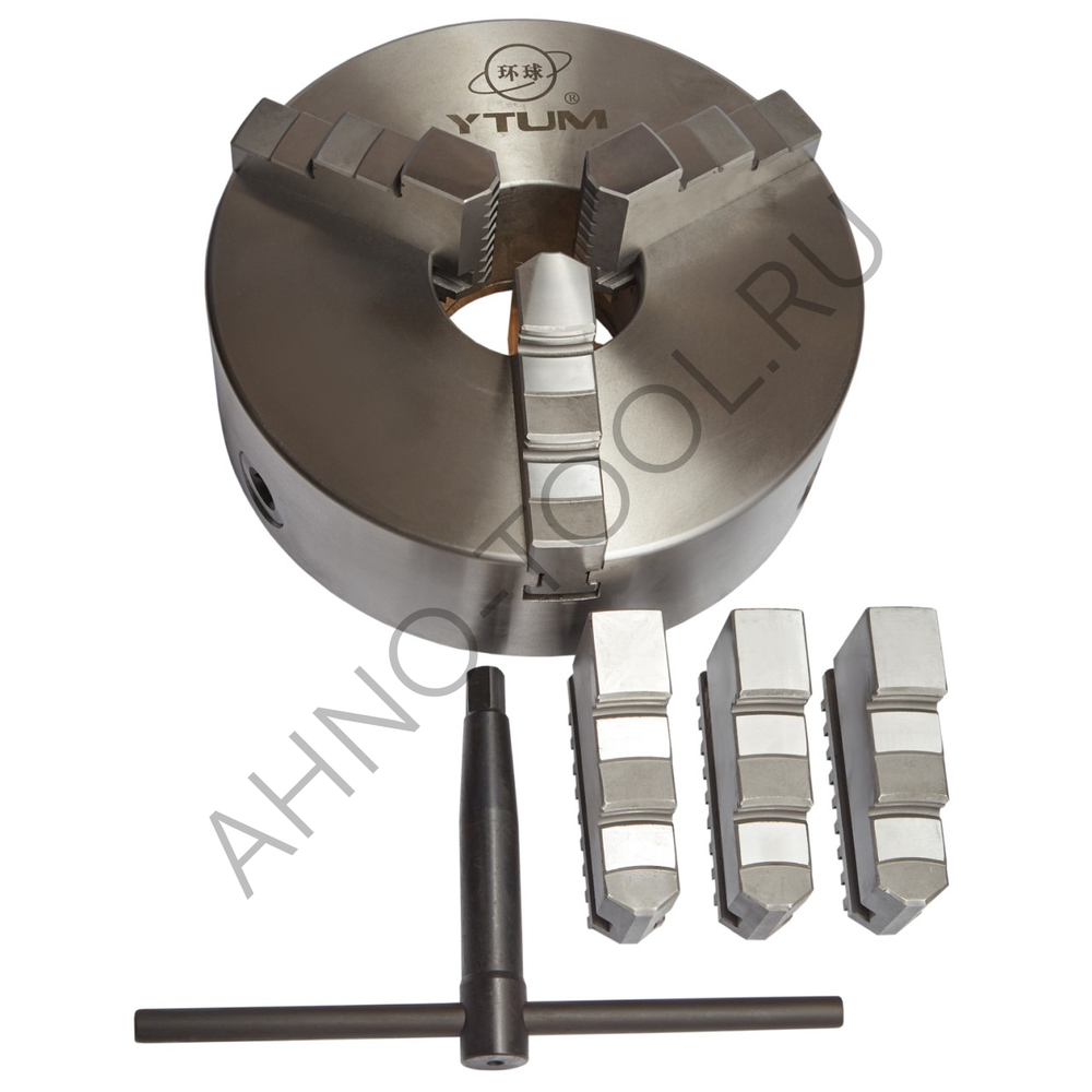 Патрон токарный 250мм 7100-0009 (K11-250) "YTUM UNIVERSAL" прям.и обр. кулачки