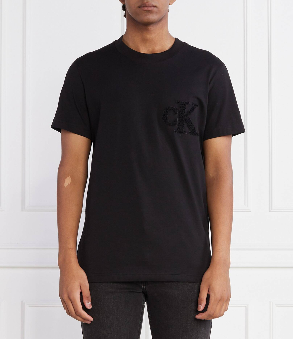 Футболка CK CHENILLE CALVIN KLEIN JEANS - черный(J30J323492)