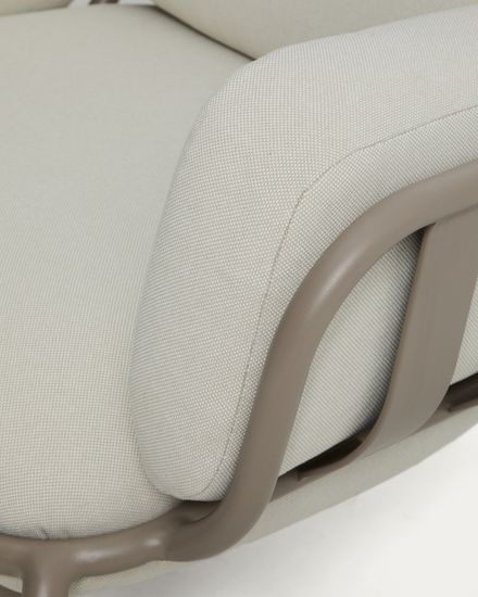 Уличное кресло Joncols из алюминия цвета таупе