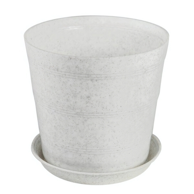 Кашпо "Классик" с поддоном 2л (цвет мраморный)