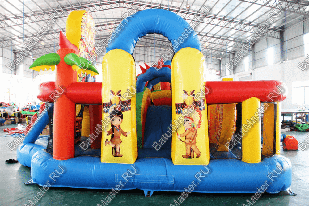 Коммерческий надувной батут "Племя Майя"