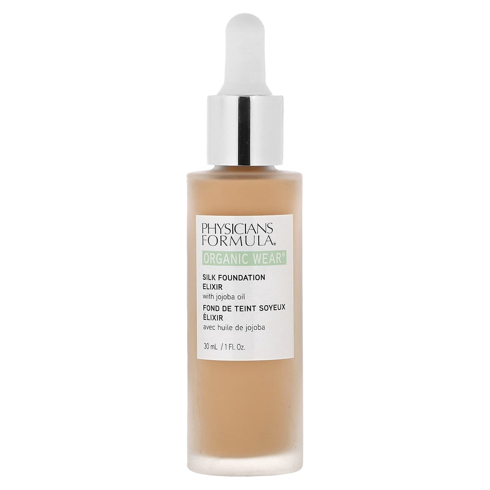 Physicians Formula, Organic Wear, эликсир для шелковой основы с маслом жожоба, PF11064, средний, 30 мл (1 жидк. унц.)