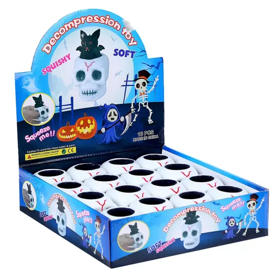 Антистресс - давилка Череп / Летучая мышь