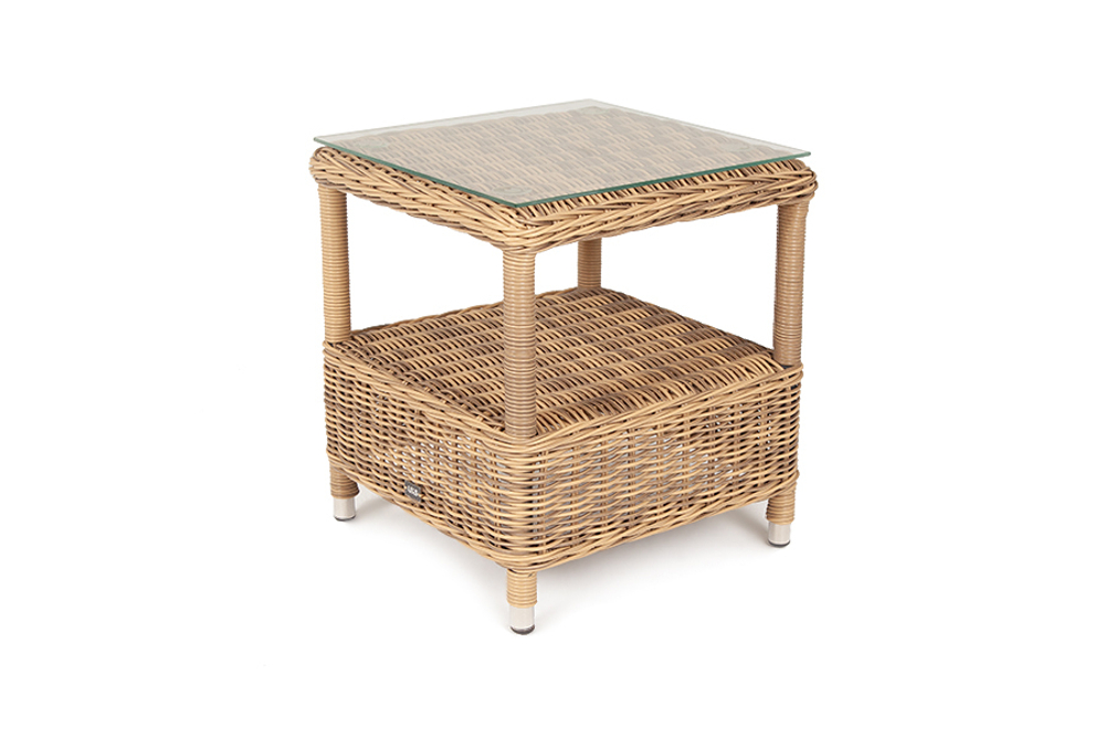 "Форио" столик кофейный из искусственного ротанга, цвет соломенный