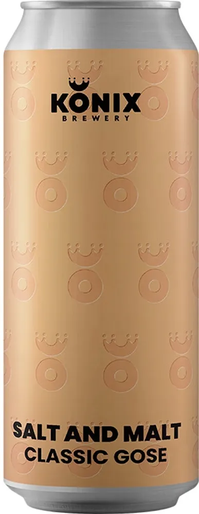 Пиво Коникс Солт энд Молт / Konix Brewery Salt and Malt 0.45 - банка