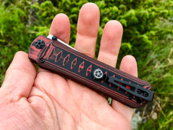 Складной нож Whisper M390 StoneWash ( НА ШАЙБАХ! )