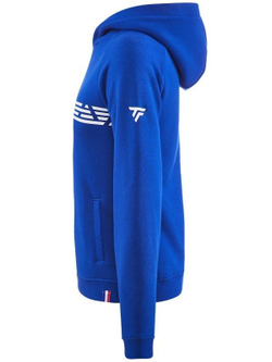 Мужская теннисная кофта Tecnifibre Fleece Hoodie - royal blue
