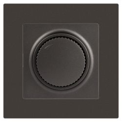 Светорегулятор Intro Accent 6-401-07 поворотный, 600Вт 230В, IP20, СУ, графит | 