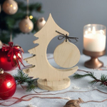 Заготовка для творчества деревянная Елочка с шариком