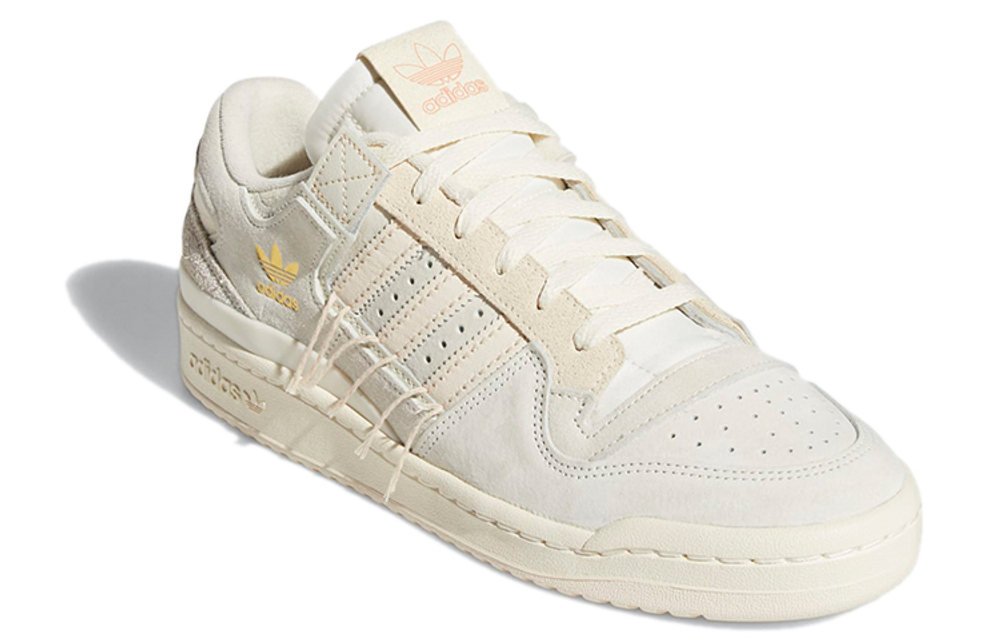 Adidas originals FORUM 84 Low non-slip wear-resistant lightweight low-top sneakers for men and women the same beige