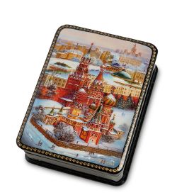ШК-19/10-A Шкатулка в технике декупаж «Москва» (10х8х3,5)