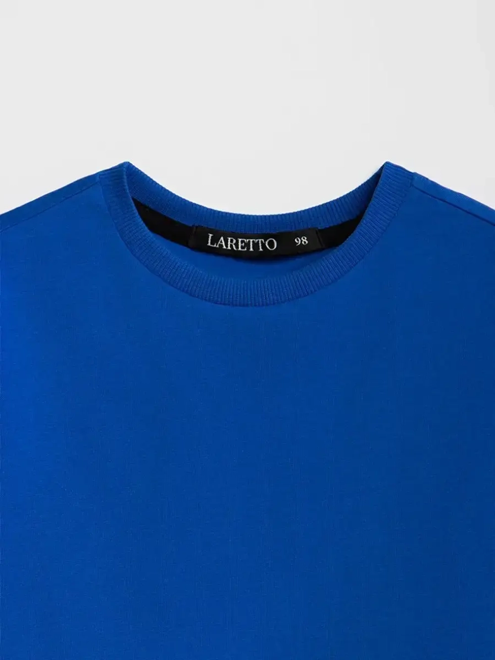 Футболка детская оверсайз укороченная базовая