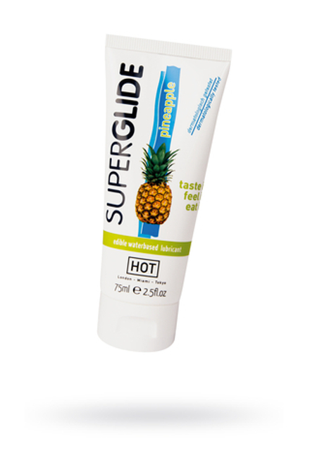 Смазка съедобная на водной основе Superglide со вкусом ананаса 75мл 44117
