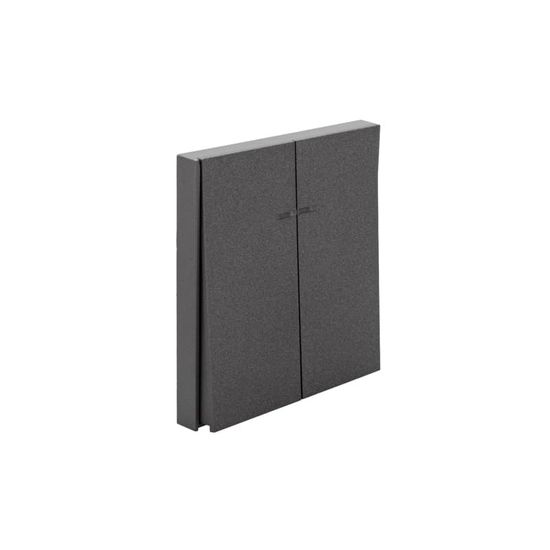 Выключатель STRONG 2 кл с подсветкой 10А с/у графит KRANZ