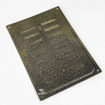 Решетка металлическая регулируемая 165х240 мм бронзового цвета