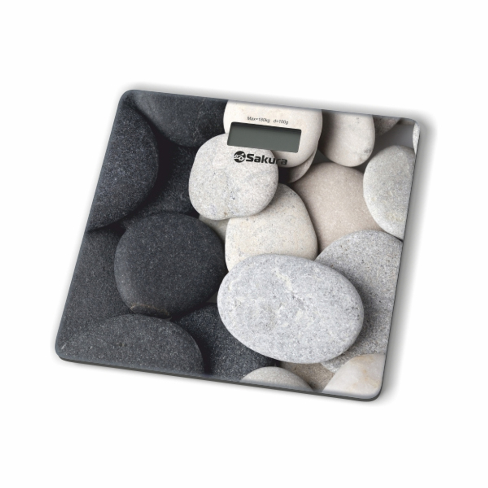 Весы напольные электронные до 180кг "Камни" Ultraslim