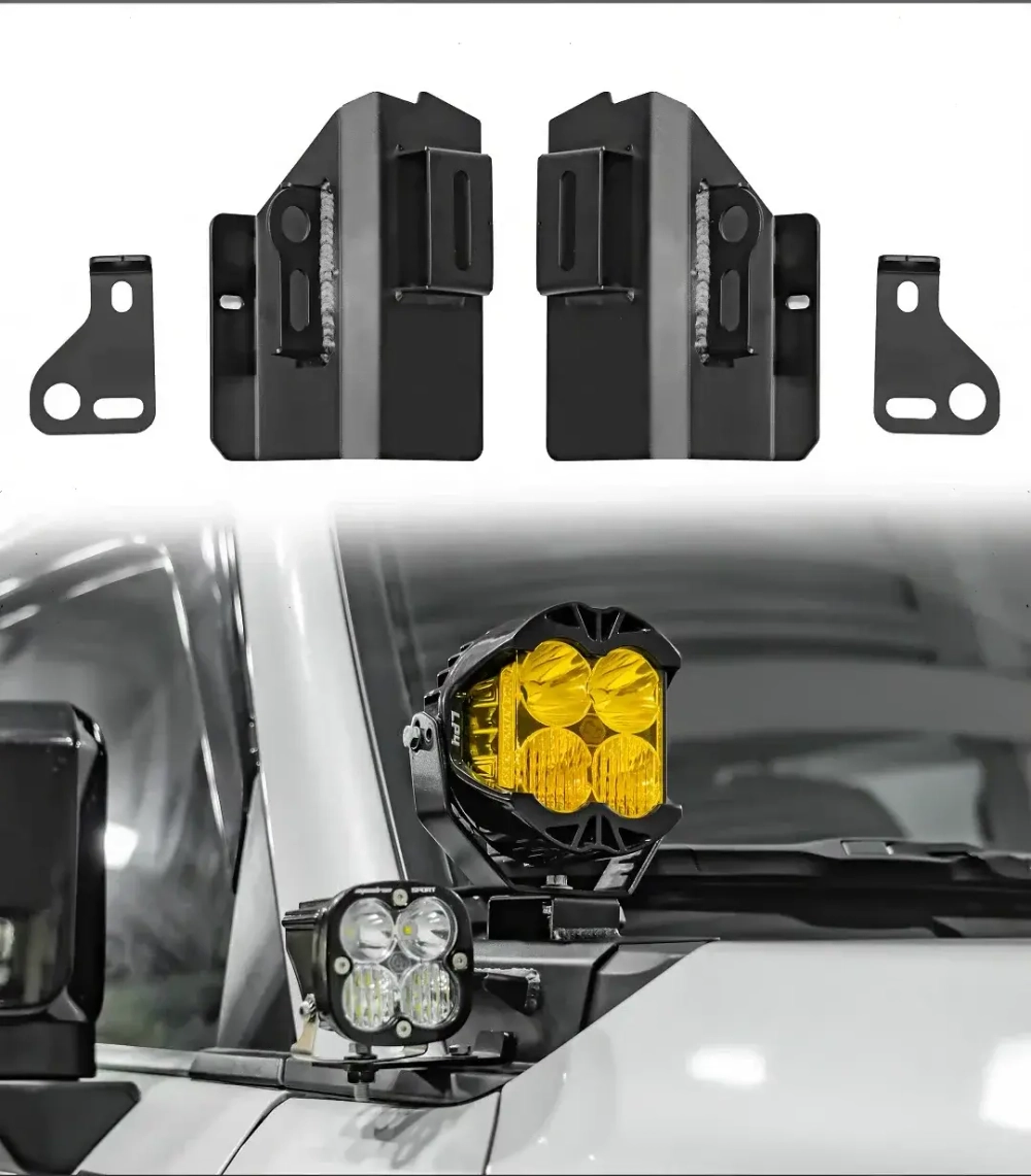 Крепление для установки дополнительного света для Toyota Land Cruiser Prado 250 LC250 Крузак Тойота доп фары кронштейны крепления