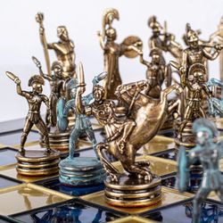 Manopoulos Шахматы подарочные "Троянская война"