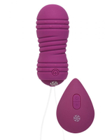 Фиолетовые вагинальные виброшарики с пультом ДУ Ray - 8,3 см.