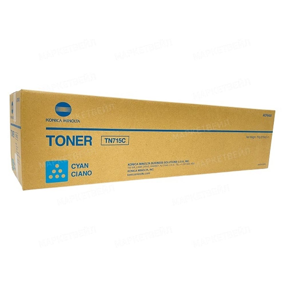 Тонер-картридж Konica-Minolta TN-715C для bizhub C750i, AP C750i голубой