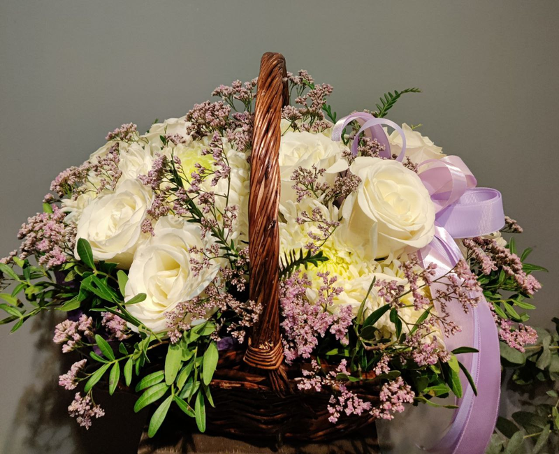 Композиция "Цветочная корзина"