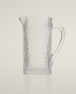 Zara Home кувшин из стекла, цвет прозрачный, 20 см