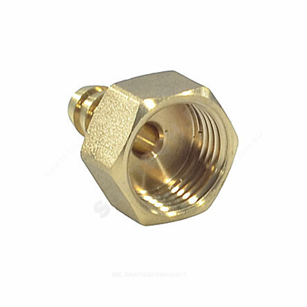 Переходник штуцерный латунь неразъемный для шланга Дн 12х1/2" ВР SantechSystems