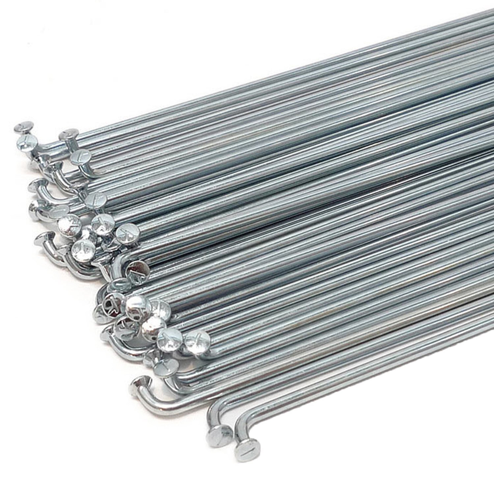 Спица 298 мм x 14G , с ниппелем, стальная, серебристая (144)