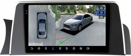 Магнитола для BMW X3 F25 2014-2017, X4 F26 2014-2018 NBT - FarCar BX9-360-9663NBT монитор 9.5" 2K QLED на Android 13, 6Гб+128Гб, CarPlay, 4G SIM-слот, 4 камеры в комплекте