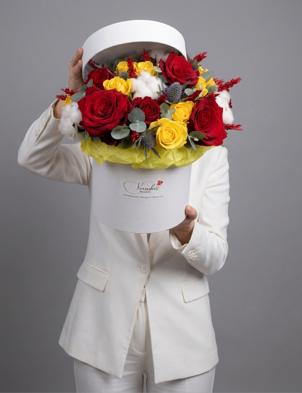 Цветы в коробке Любовный эликсир