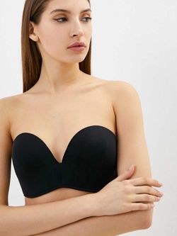 Бюстгальтер балконет бандо с пуш-ап