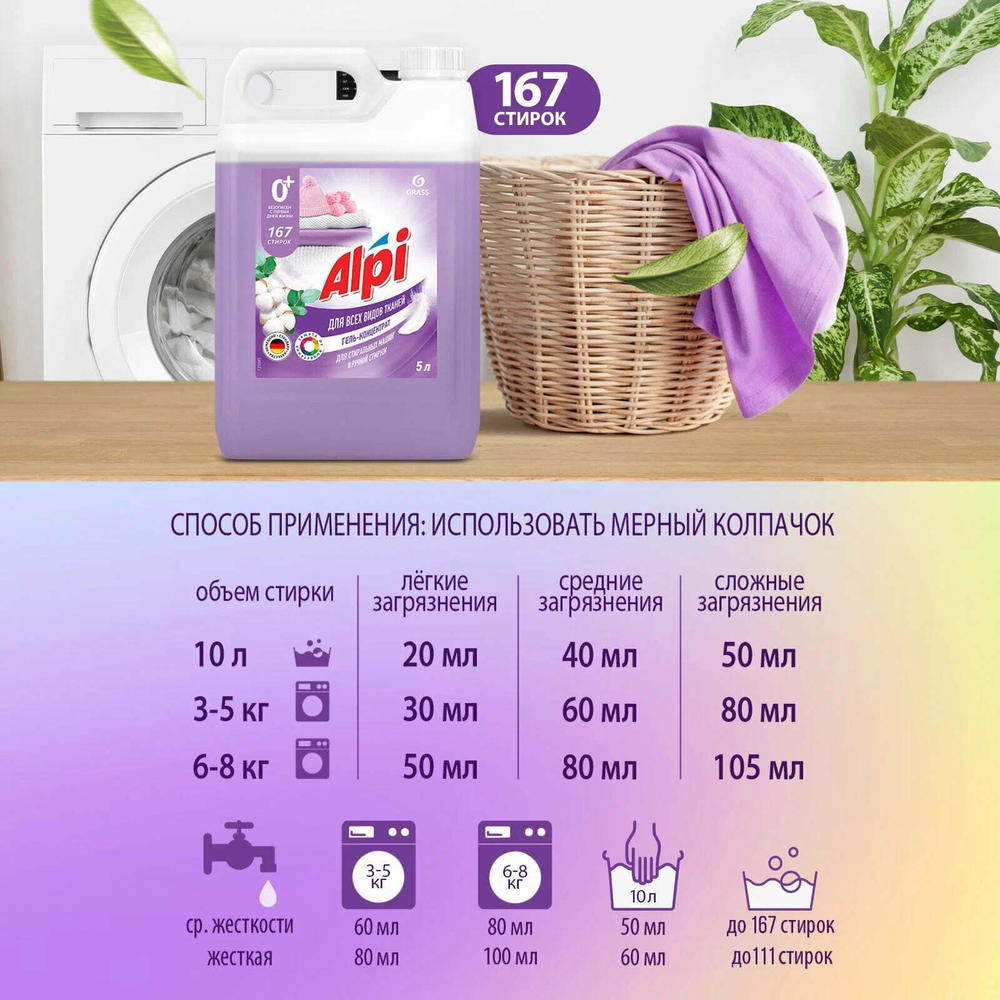 GraSS ALPI Гель-концентрат Alpi Delicate gel 5кг