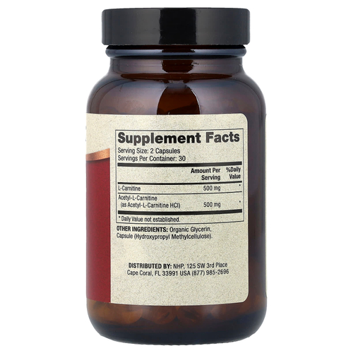 Dr. Mercola, комплекс с карнитином, 60 капсул