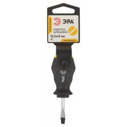 Отвертка ЭРА SL 5х40 мм шлицевая двухкомпонентная рукоятка