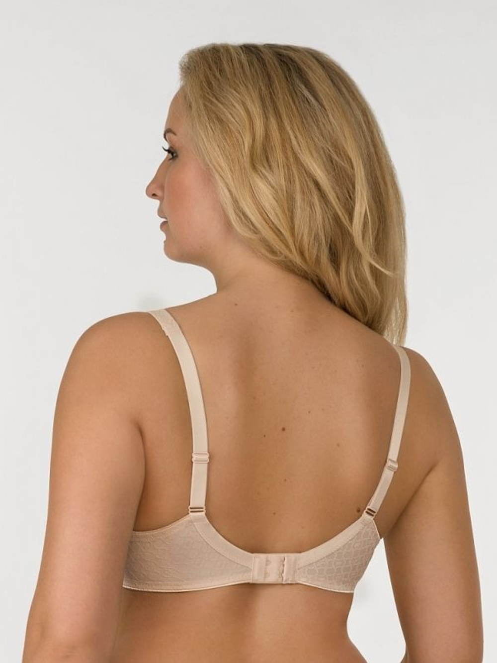 Бюстгальтер из жаккарда на косточках (Размер: 95E) (Цвет: темно-синий)