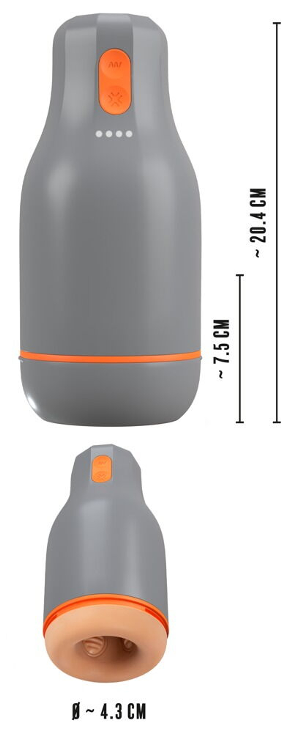 Мастурбатор для головки полового члена Glans Masturbator with 2 Functions (Цвет: телесный)