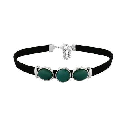 Чокер Possebon Pearl Green Agate B0207.17 G/S