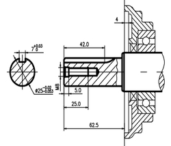 Двигатель бензиновый G 420/190FE (S-тип, вал под шпонку Ø 25мм) - K3