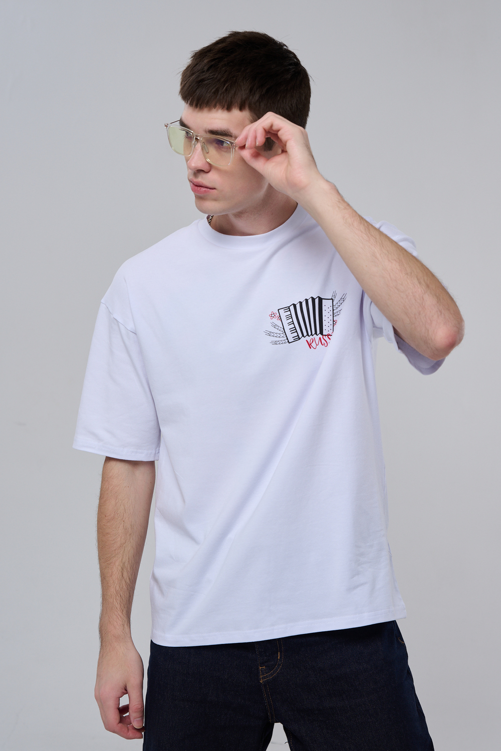 8579 футболка оверсайз мужская