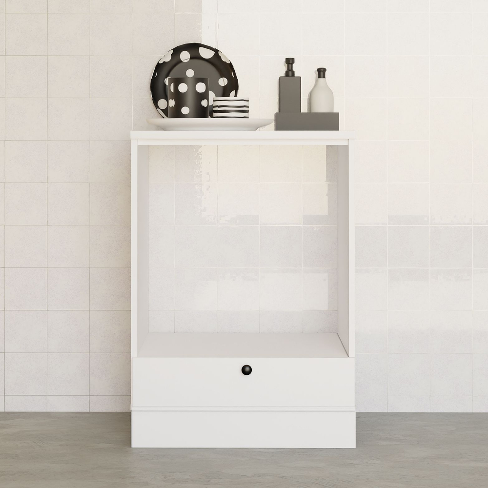 Кухонный модуль 60х60х85, Авери, напольный под духовой шкаф, из МДФ и ЛДСП, белый, Dipriz