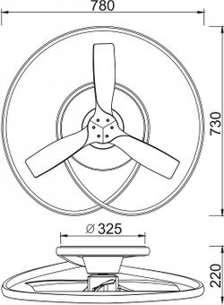 Светильник с вентилятором Mantra (люстры-вентиляторы) Ocean 8236