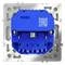 Розетка встраиваемая VOLTUM S70 с заземлением и защитными шторками, 16А, с USB, A+A, (сталь) vls040405