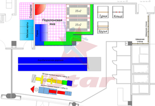 Гимнастический центр - проект зала в Москве
