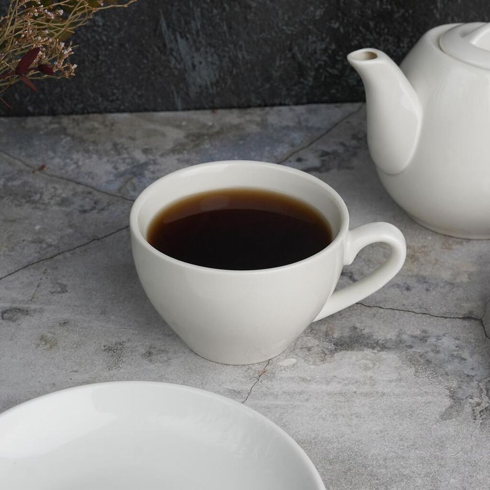 Чайная пара 200 мл белая d 8,6 см h6,2 см фарфор P.L. Proff Cuisine [4]