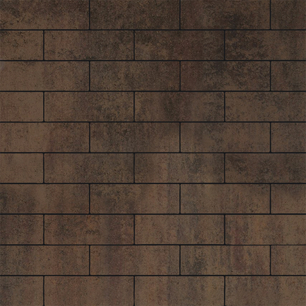 Тротуарная плитка ПРЯМОУГОЛЬНИК 300х100 мм - Листопад гладкий Шелковица