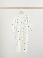 Комбинезон / Cлип для малышей Next E19-698, 3 шт., Молочный, Бежевый, Темно-серый