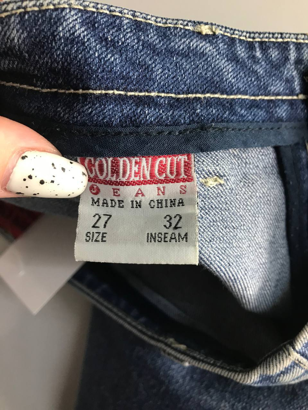 Джинсы Golden Cut лаконичные, маркировка 27, визуально на 42 размер