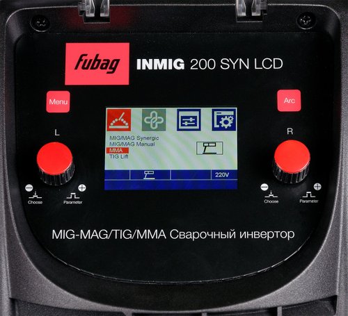 Сварочный аппарат Fubag INMIG 200 SYN LCD+ горелка FB 250_3 м (38443)