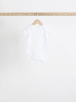 Боди с коротким рукавом для малышей Next 541-754, 7 шт., Белый, Бежевый