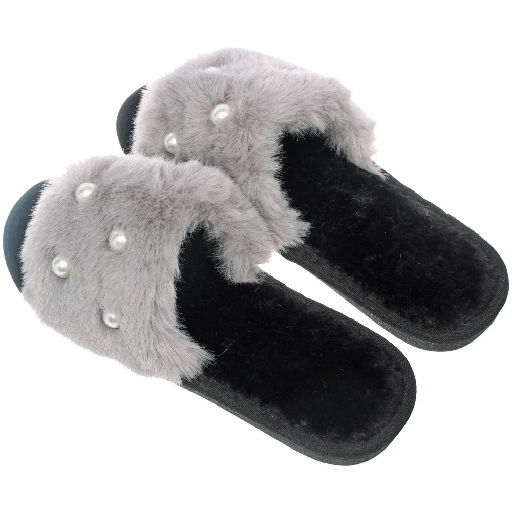 Тапочки женские домашние «DALIA», цвет серый, р-р 40-41